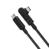 Acefast USB Type-C - USB Type-C kábel döntött fejjel 100W (20V / 5A) 2m fekete - 3. kép