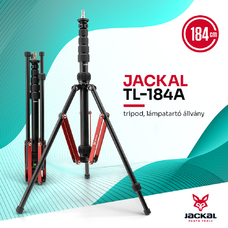 Jackal TL-184A lámpatartó állvány, tripod (Spigot, 1/4'', 3/8'') Jackal TL-184A lámpatartó állvány, tripod (Spigot, 1/4'', 3/8'')