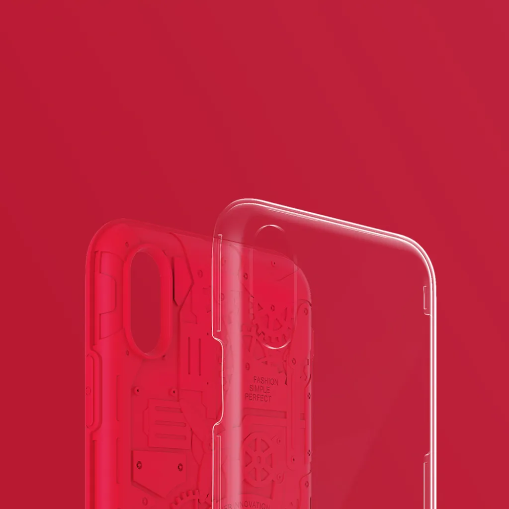 iPhone XS MAX Nillkin Machinery hybrid tok fekete - 7