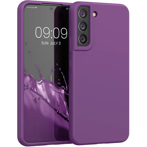 Samsung S22 lila szilikon TPU tok shockproof