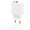 Setty Hálózati töltő adapter USB / USB Type-C 3A 20W fehér - 0. kép