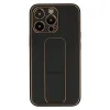 iPhone XR Tel Protect Luxury bőr tok támasztékkal fekete - 0. kép