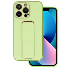 Samsung Galaxy S22 Ultra Tel Protect Luxury bőr tok támasztékkal menta