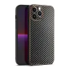 Xiaomi Redmi Note 11 Pro/Note 11 Pro Plus KÍNAI VERZIÓRA Tel Protect Leather Carbon szénszál mintás tok fekete - 0. kép