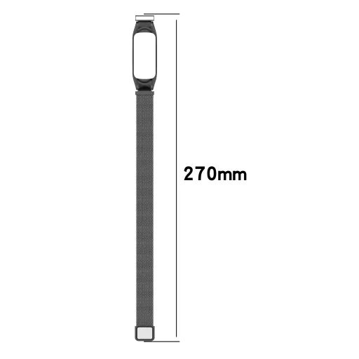 Xiaomi Mi Band 5/6 fém óraszíj rosegold