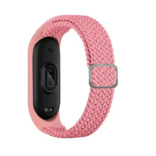 Xiaomi Mi Band 3/4 Beline textíl óraszíj rózsaszín