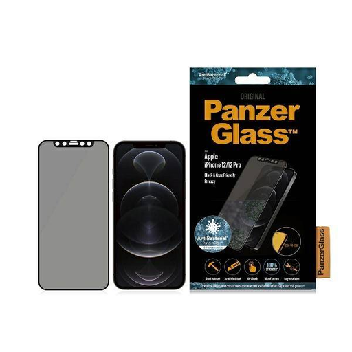iPhone 12/12 Pro PanzerGlass E2E MicroFracture Antibakteriális tokbarát üvegfólia fekete iPhone 12/12 Pro PanzerGlass E2E MicroFracture Antibakteriális tokbarát üvegfólia fekete