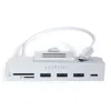 Satechi USB-C Clamp HUB iMac 24'' (2021) / (1x USB-C, 3x USB-A 3.0, 1x microSD, 1x SD kártyaolvasó) - Ezüst - 0. kép