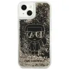 iPhone 13 Pro Karl Lagerfeld Liquid Glitter Gatsby tok fekete (KLHCP13LLGGKBK) - 2. kép