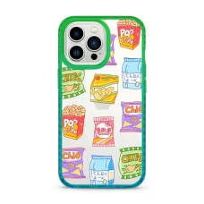 iPhone 13 Pro átlátszó TPU tok Snack mintával Alphajack