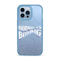 iPhone 13 Pro átlátszó TPU tok Normal Is Boring mintával Alphajack