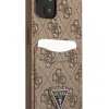 iPhone 13 Guess 4G Saffiano tok dupla kártyatartóval barna (GUHCP13MP4TPW) - 1. kép