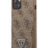 iPhone 13 Guess 4G Saffiano tok dupla kártyatartóval barna (GUHCP13MP4TPW) - 0. kép