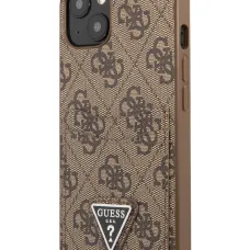 iPhone 13 Guess 4G Saffiano tok dupla kártyatartóval barna (GUHCP13MP4TPW)