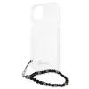 iPhone 13 Guess Black Pearl  tok karpánttal átlátszó (GUHCP13MKPSBK) - 4. kép