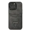 iPhone 13 Pro Guess 4G Saffiano kártyatartós fekete (GUHCP13LP4TPK) - 0. kép