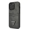 iPhone 13 Pro Guess 4G Saffiano kártyatartós fekete (GUHCP13LP4TPK) - 1. kép