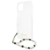 iPhone 13 Pro Guess White Pearl tok karpánttal átlátszó (GUHCP13LKPSWH) - 2. kép