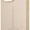 iPhone 13 Pro Guess Saffiano Triangle Logo bézs (GUHCP13LPSATLE)  - 3. kép