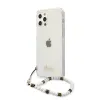 iPhone 12/12 Pro Guess White Pearl tok karpánttal átlátszó (GUHCP12MKPSWH) - 0. kép