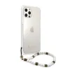 iPhone 12/12 Pro Guess White Pearl tok karpánttal átlátszó (GUHCP12MKPSWH) - 3. kép