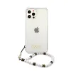 iPhone 12/12 Pro Guess White Pearl tok karpánttal átlátszó (GUHCP12MKPSWH) - 4. kép