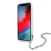 iPhone 12 Pro Max Guess GUHCP12LKSPESI Peony Chain tok lánccal ezüst / átlátszó - 2. kép