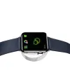 Apple Watch 1/2/3/4/5/6/SE USB okosóra vezeték nélküli QI töltő fehér - 0. kép