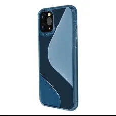 Huawei P40 Lite E S-Case flexibilis TPU tok átlátszó kék