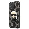 iPhone 13 Pro Karl Lagerfeld Monogram Ikonik tok fekete (KLHCP13LPMNIKBK) - 4. kép