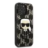 iPhone 13 Pro Karl Lagerfeld Monogram Ikonik tok fekete (KLHCP13LPMNIKBK) - 2. kép