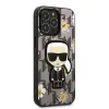 iPhone 13 Pro Karl Lagerfeld Ikonik Flower tok szürke (KLHCP13LPMNFIK1) - 2. kép