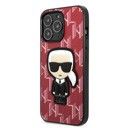 iPhone 13 Pro Max Karl Lagerfeld Monogram Ikonik tok piros (KLHCP13XPMNIKPI)