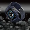 Apple Watch 4/5/6/7/8/SE (42/44/45mm) Rugged Armor óraszíj és tok kék - 0. kép