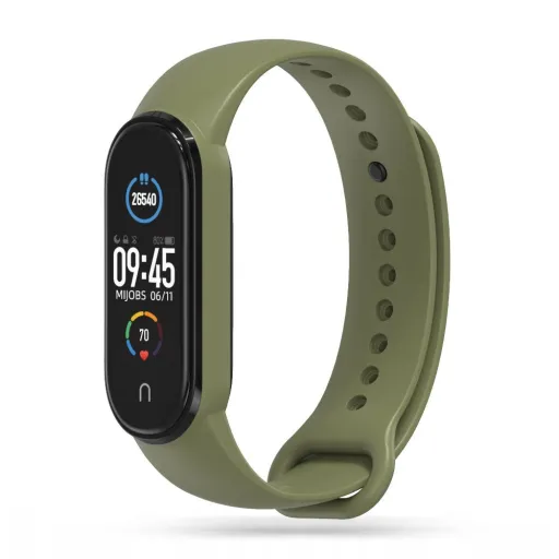 Xiaomi Mi Smart Band 5/6// NFC/7 Tech-Protect Iconband szíj military zöld