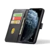 Samsung Galaxy A12 mágneses PU bőr fliptok kártyatartóval világosbarna Alphajack - 2. kép