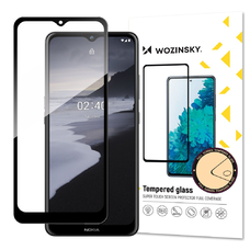 Nokia 2.4 Wozinsky Full Glue 9H Super Tough kijelzővédő üvegfólia fekete