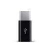 Micro USB - USB Type C OTG USB átalakító adapter fekete - 0. kép