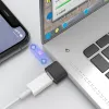 USB Type C - USB 2.0 OTG USB átalakító adapter fekete - 1. kép