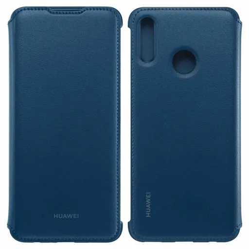 Huawei Wallet Cover Bookcase gyári kék flip tok Huawei P Smart 2019 telefonhoz