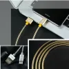 Remax Silver Serpent RC-080a USB/USB Type-C kábel fém szigeteléssel 2.1A 1m fekete - 4. kép