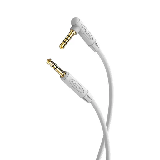 Borofone BL5 kábel 3.5 mm jack - 3.5 mm jack mikrofonnal 1m szürke