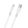 USB Type-C- Borofone BX23 Wide Power Kábel - 2,4A 1m fehér - 1. kép