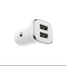 2 x USB Borofone BZ12 Lasting Power Autós Töltő - 2,4A fehér