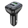 Borofone BC41 Eminency FM Transmitter MP3, Bluetooth, - 2xUSB - QC 3.0 18W fekete - 4. kép