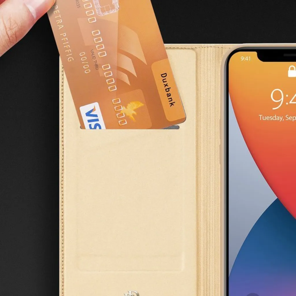 iPhone 14 Plus Dux Ducis Skinpro fliptok arany   - 7