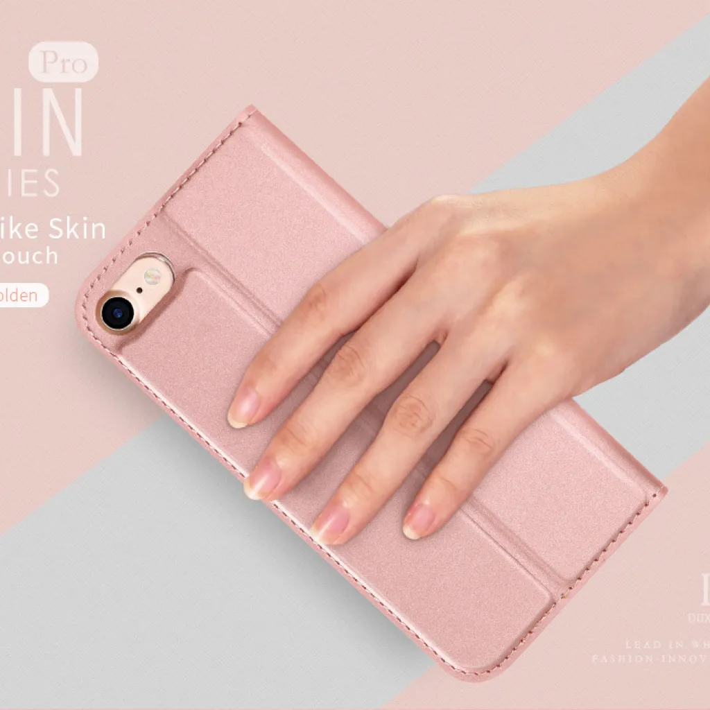 Xiaomi Redmi 10A Dux Ducis Skinpro fliptok rózsaszín  - 11