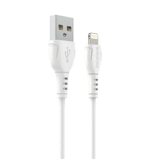  USB A - Lightning Kábel Borofone BX51 Triumph 2,4A 1m fehér