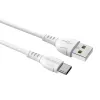 USB - Type C Kábel Borofone BX51 Triumph  3A 1m fehér - 0. kép