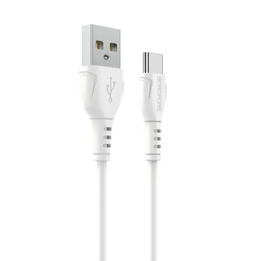 USB - Type C Kábel Borofone BX51 Triumph  3A 1m fehér